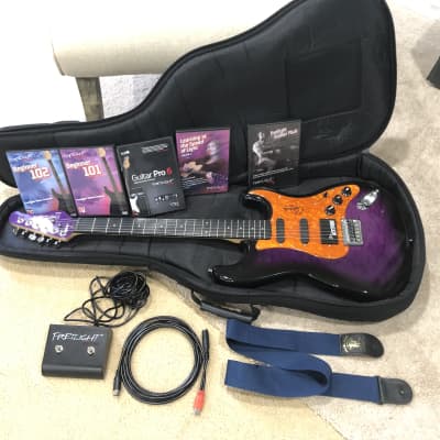 Fretlight Orianthi Signature FG-551 Guitar Learning System Trans Purple w/ case, software & extras image 2
