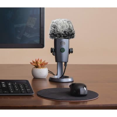 Mic Furry Windscreen Muff For Blue Yeti Nano Condenser Microphone, Mic Cover Microphone Fur Pop Filter By image 6