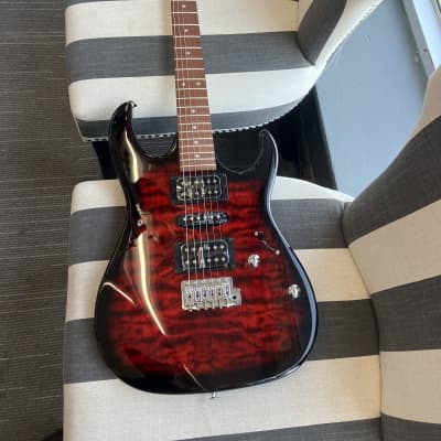 Ibanez GRX70QA-TRB Gio RX Series 2010s - Transparent Red Burst for sale