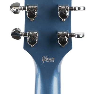 New Gibson Custom Shop Les Paul Custom W/ Ebony Fingerboard Pelham Blue Gloss image 4