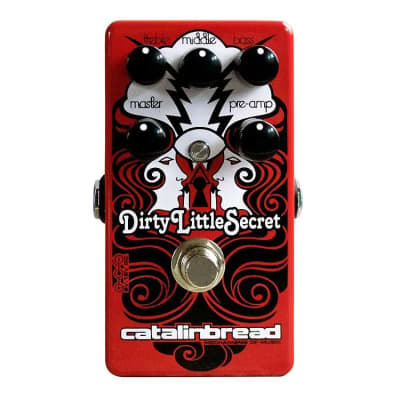 Catalinbread Dirty Little Secret Red Limited Edition Overdrive Pedal for sale