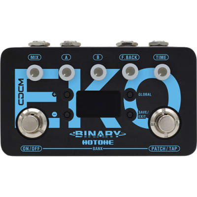 Hotone Binary EKO Stereo Delay Pedal for Electric Guitars for sale