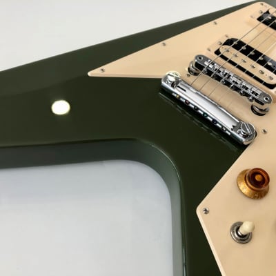 Gibson Flying V 70's Exclusive 2020 Olive Drab image 10