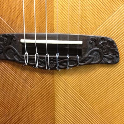 Blueberry Handmade Classical Nylon String Guitar Floral - Built to Order  90-Days - Blueberry Guitars