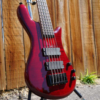 Spector Bantam-5 Black Cherry Gloss 32 inch 5-String Bass Guitar w/ Gig Bag image 3