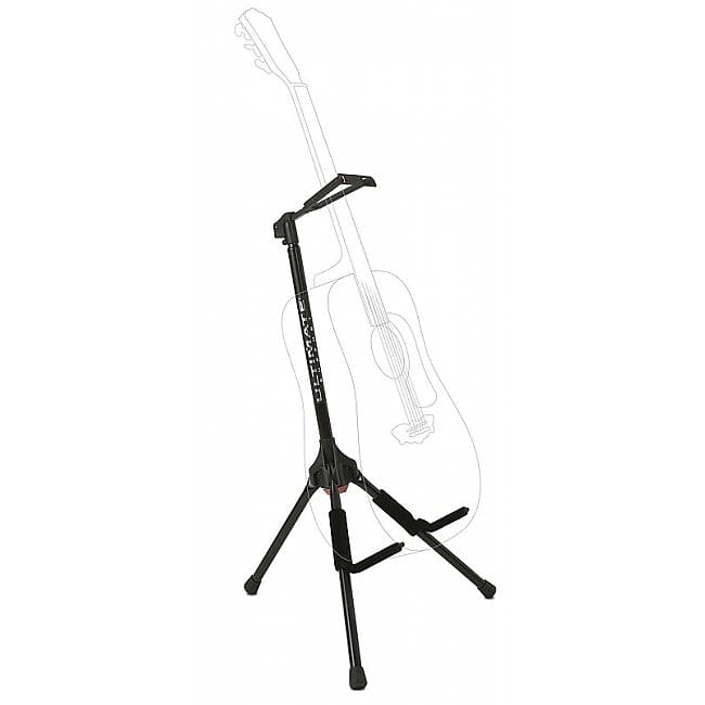 ULTIMATE SUPPORT GS55 STAND DA TERRA PROFESSIONALE SUPPORTO RIPIEGABILE PER  CHITARRA BASSO UNIVERSALE