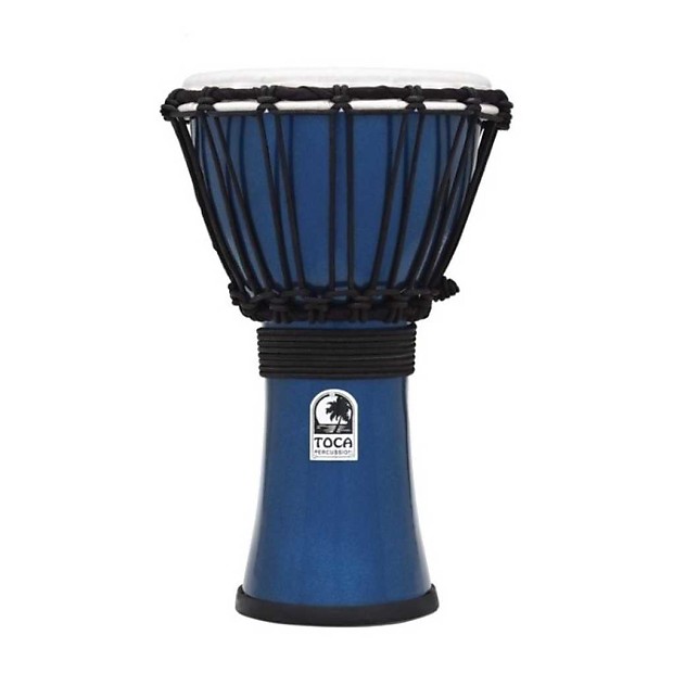 Toca Percussion TFCDJ-7MB Freestyle Colorsound 7" Rope Tuned Djembe image 1