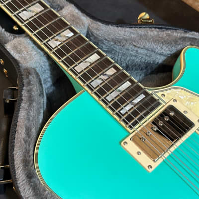 D'Angelico Deluxe SS LE Matte Surf Green Semi Hollow Body Electric Guitar Prototype image 7