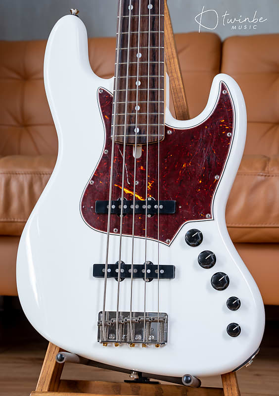 Alleva Coppolo LG5 Standard Olympic White 5 String Bass