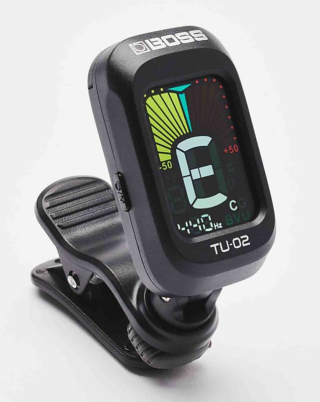 Boss TU-02 Clip-On Tuner with High Contrast Color Display