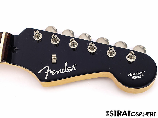 Fender stratocaster black shop headstock