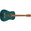 Fender FA-15 3/4 Scale Steel Walnut Fingerboard Acoustic Guitar w/ Gig Bag - Blue