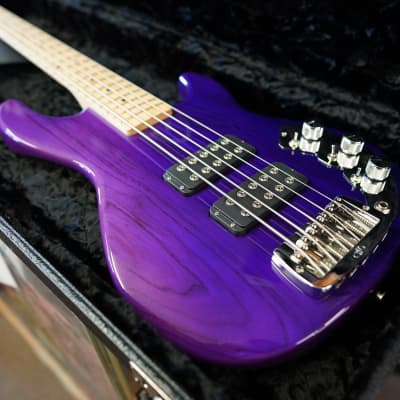 G&L  USA Custom Shop CLF Research L-2500 - Purple Fade 5-String Electric Bass w/ Case (2023) image 10
