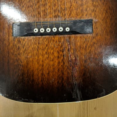 Regal Parlor Guitar with Pearloid Fretboard 1930's Sunburst image 5