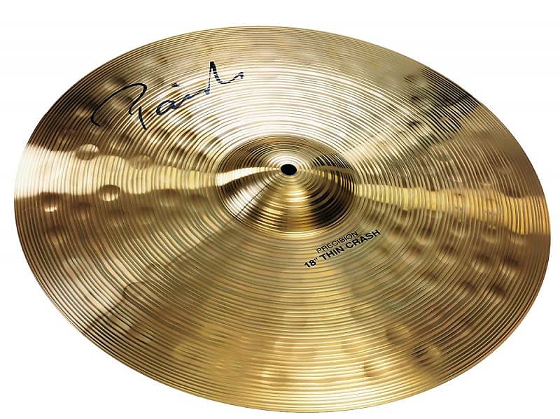 Paiste Signature Precision Series 18 Inch Thin Crash Cymbal with Medium Long Sustain (4101218) image 1