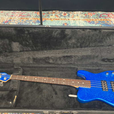 Tom Hamilton's Aerosmith, Custom G&L ASAT Blue Glitter Bass, 2010s  PLUS Personalized NHL Hockey Jersey. AUTHENTICATED! (TH2 #4) image 14