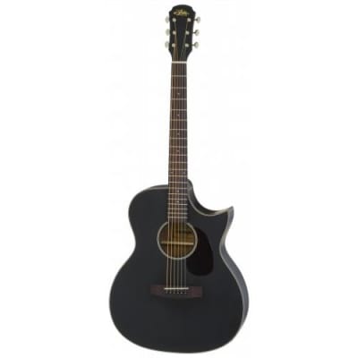 ARIA 101CE MTBK 100 Series Cutaway Acoustic Guitar Matte | Reverb