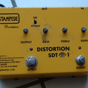 Providence STAMPEDE SDT-1 ディストーション Providence SDT-1 Stampede Distortion Made in Japan Guitar
