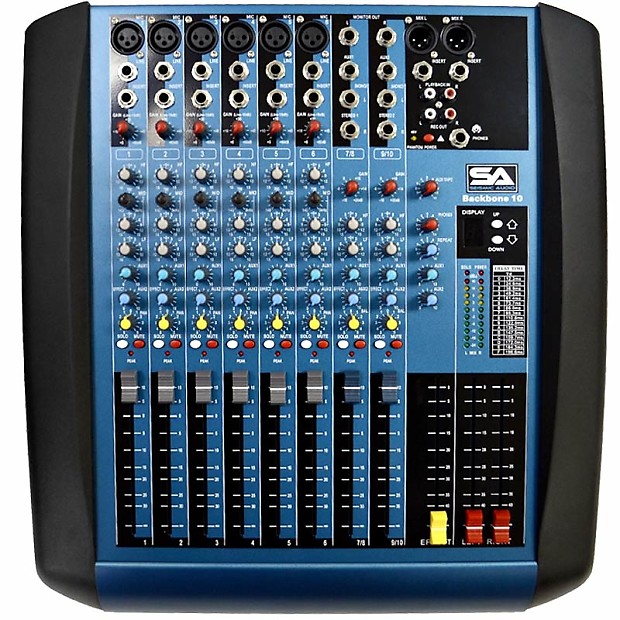 Seismic Audio Backbone10 Compact 10-Channel Mixer w/ Effects image 1