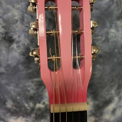 2022 Bridgecraft USA Mint Pink Classical Guitar image 5