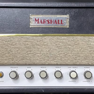 1963 "MG" Marshall JTM45 MKII Coffin logo with 4x12 cabinet image 5