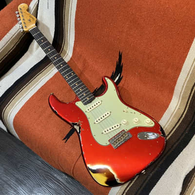 Fender Custom Shop LTD 1962 Stratocaster Heavy Relic Aged Candy Apple Red over 3Tone Sunburst [SN CZ568582] (01/29) image 6