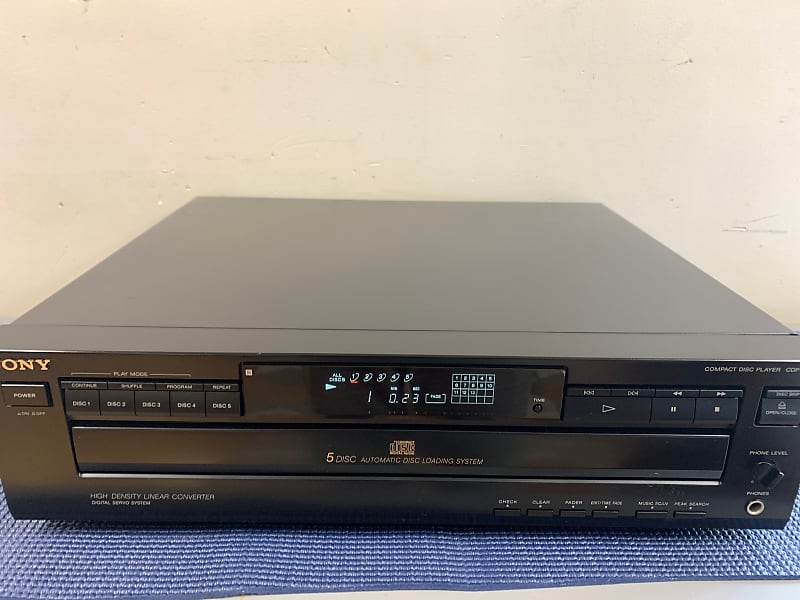 Sony Compact 5-Disc CD Player CDP-C325 Multi Disc Player - online No Remote - TESTED