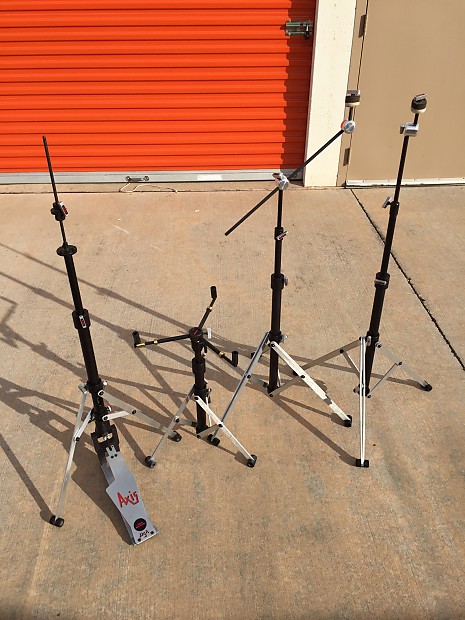Axis Vortex Hardware Set Longboard Hi Hat Stand Snare Stand TWO Cymbal Stands straight boom