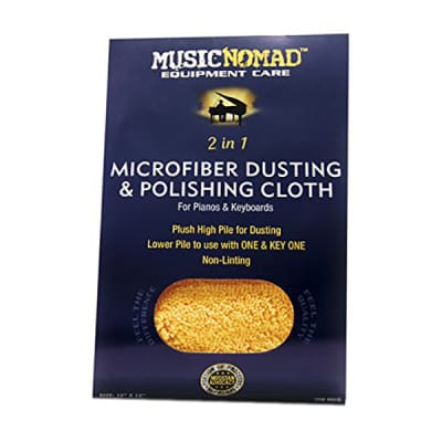 Music Nomad MN230 Microfiber Dusting & Polishing Cloth for Pianos & Keyboards