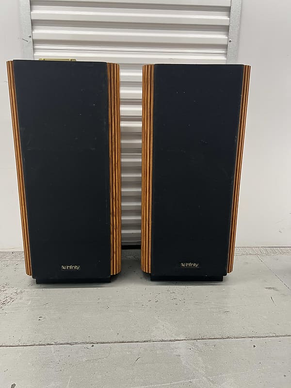 Infinity Kappa 7 - 80s Standing Speakers - Wood | Reverb