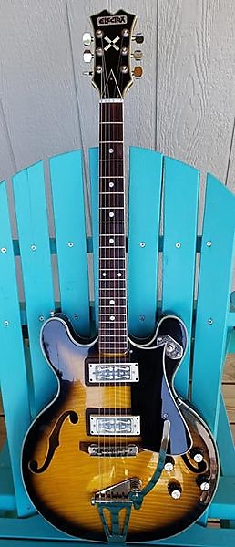 Electra hollow store body guitar
