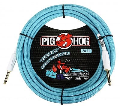 Pig Hog "Daphne Blue" Instrument Cable, 20ft image 1