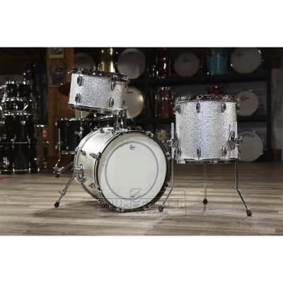 Gretsch Brooklyn 3pc Jazz Drum Set Silver Sparkle image 2