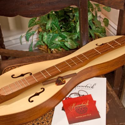 Roosebeck DMCRT5 Mountain Dulcimer 5-String Cutaway Upper Bout F-Holes Scrolled Pegbox w/Pick & Noter image 4