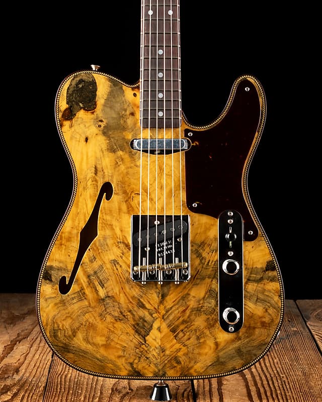 Fender Custom Shop Artisan Buckeye Double Esquire - Aged Natural - Free Shipping image 1