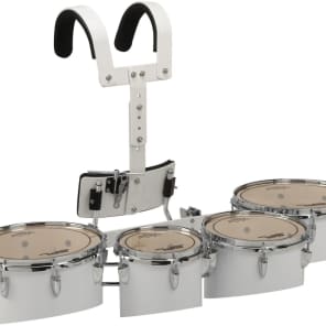 Sound Percussion Labs MTD8023XWH 8/10/12/13" Birch Marching Quads with Carrier