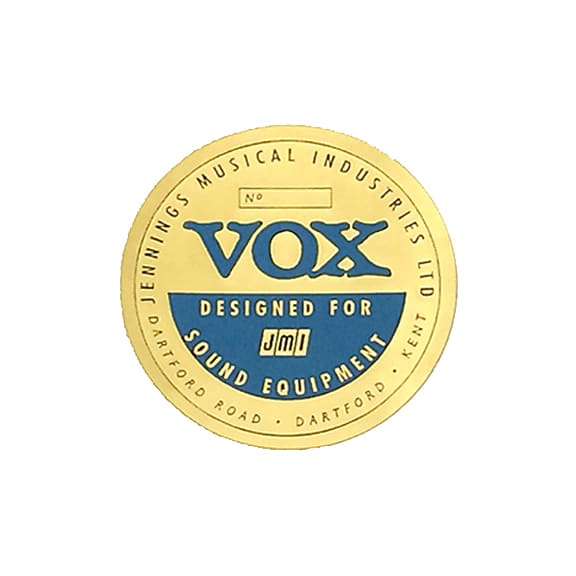 JMI Vox Speaker Sticker  - Reproduction Part by North Coast Music, authorized by Vox Amplification image 1