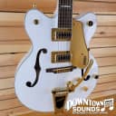 Gretsch G5422TG Electromatic Hollowbody Double-Cut with Bigsby & Gold Hardware - Snowcrest White