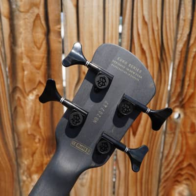 Spector  Euro4LX  - Trans Black Stain Matte Left Handed 4-String Electric Bass Guitar w/ Gig Bag (2023) image 7