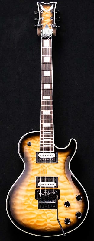 Dean Guitars Thoroughbred - Select - Quilt Maple - Floyd Rose - Natural Black Burst - #1 2023 - Gloss image 1