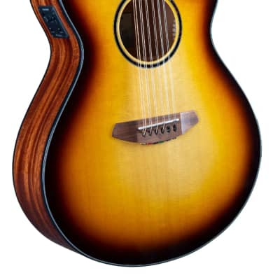 Breedlove Discovery S Concert Edgeburst Acoustic Electric 4-String Bass Guitar image 2