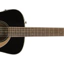 Fender Malibu Player Model Electric Acoustic Guitar in Jetty Black - SO COOL