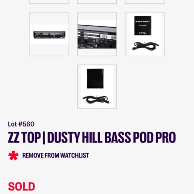 Dusty Hill ZZ Top Personally Owned & Used Line 6 Bass Pod Pro Amp image 18
