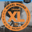 D'Addario EXL110-7 7-String Nickel Wound Electric Strings, Regular Light, 10-59