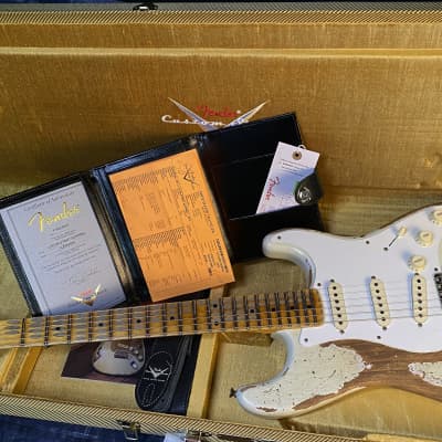 NEW ! Fender 2023 Fender Custom Shop LTD 56 Stratocaster Super Heavy Relic - Aged India Ivory - Authorized Dealer - 7.5lbs - G02583 image 20