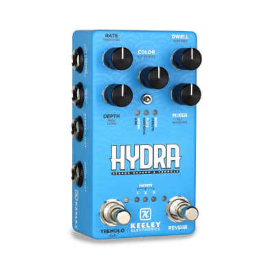 Keeley HYDRA Stereo Reverb & Tremolo Guitar Effects Pedal image 2