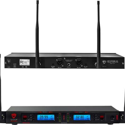 Nady Dual 1000-Channel Pro UHF Wireless Mic System, 2 Guitar, Instrument image 2