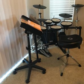 Roland TD-15K Drumset; extra pad & cymbal, pedals,throne, amp  & accessories included,original boxes image 3