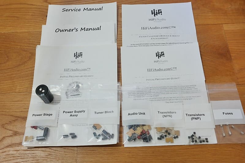 Pioneer SX-440 restoration kit filter capacitor repair rebuild fix