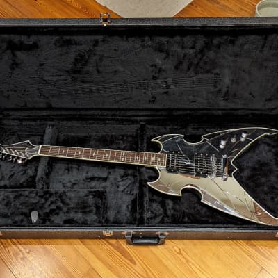 Silvertone 2003 Apocalypse Pro PS AP5 Paul Stanley 1 of 280 Cracked Mirror KISS Guitar w/OHSC, RARE! image 8